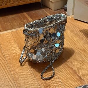 Silver Sequin Women's Bag
